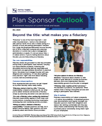 Sample Custom Plan Sponsor Newsletter