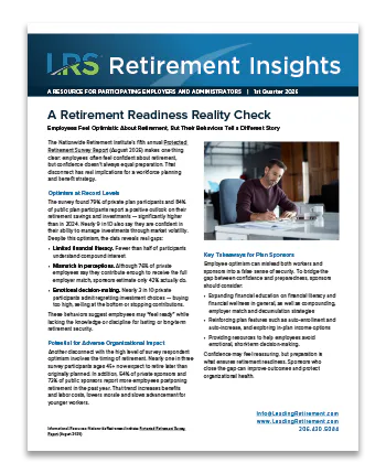 Sample Semi-custom Plan Sponsor Newsletter